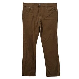 Stitches & Rivets Chino Pants Mens 40x32 Brown Stretch Cotton Classic Casual NWT